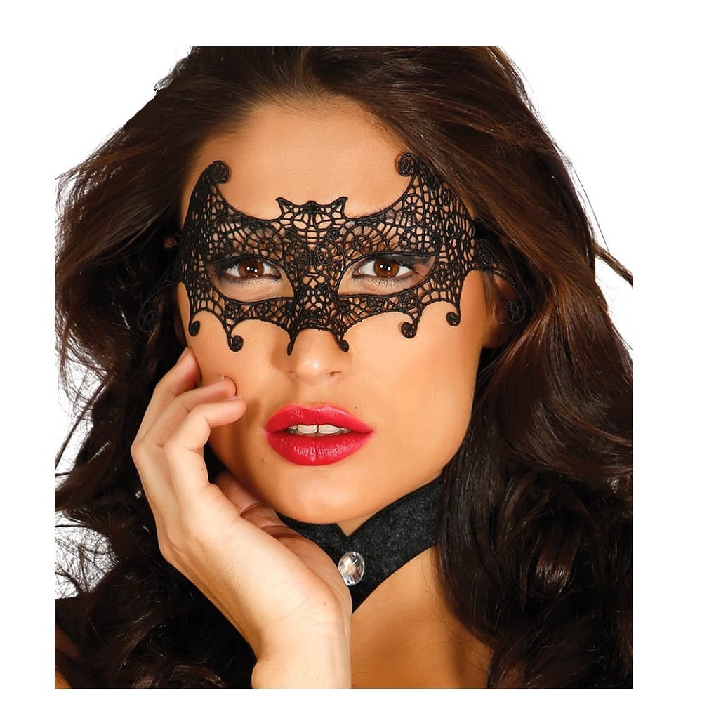 Embroided Bat Mask - Costumes R Us Fancy Dress