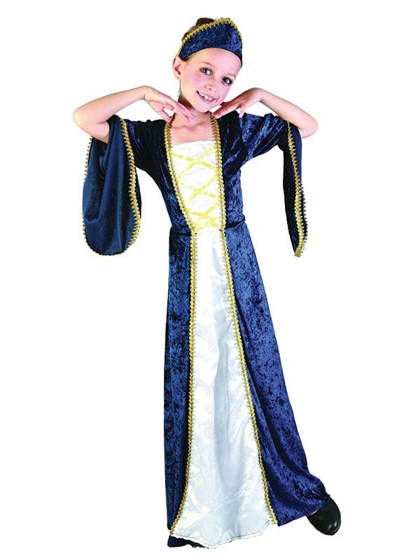 Regal Princess Blue Medieval - Costumes R Us Fancy Dress
