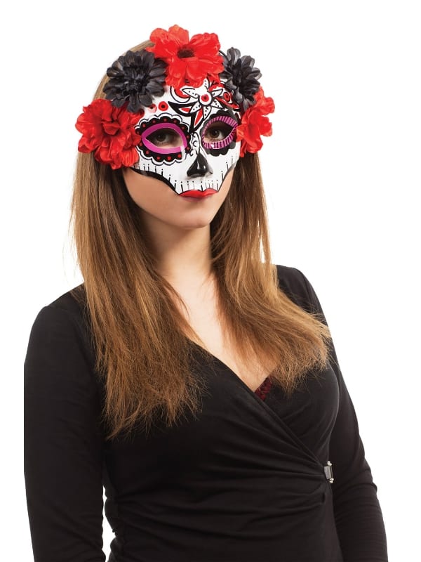 Day Of The Dead Glasses Frame Masks - Costumes R Us Fancy Dress