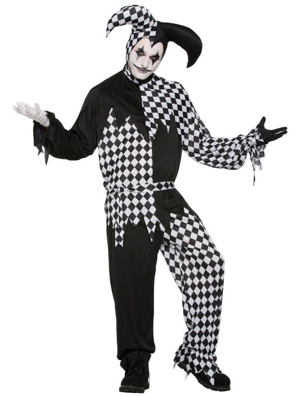 Harlequin Clown Dark Jester Costumes R Us