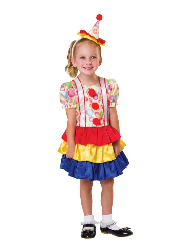 Clown Cutie Toddler - Costumes R Us Fancy Dress